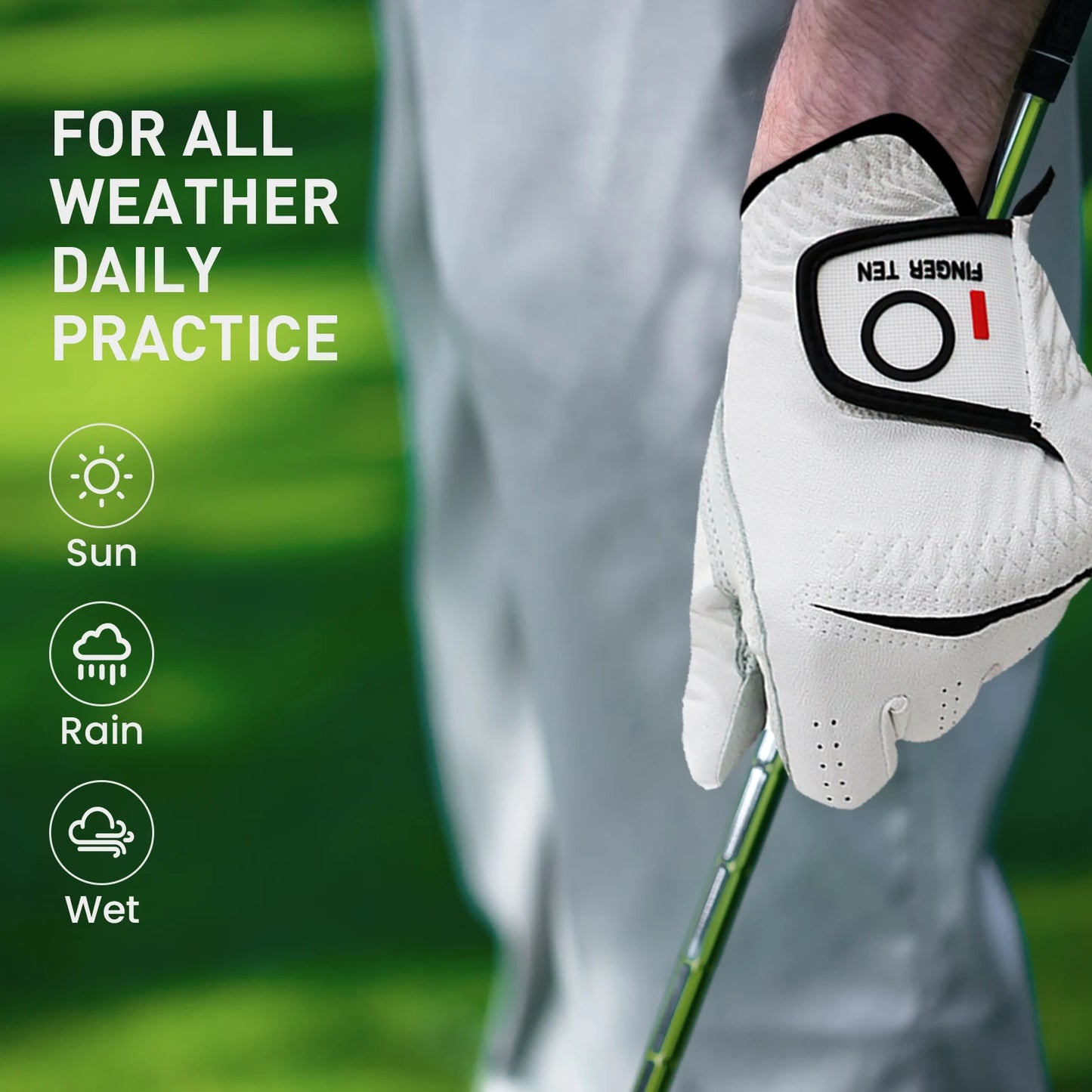 6 Pcs/3 Pair All Weather Grip Comfortable Golf Gloves Men Cabretta Leather Left Hand Right Hand S M ML L XL Drop Shipping