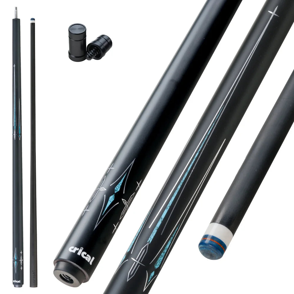 CRICAL Carbon Fiber Pool Cue Stick Billiard Cue Sticks Professional Low Deflection Pool Sticks With 12.5mm Tip and Radial Joint