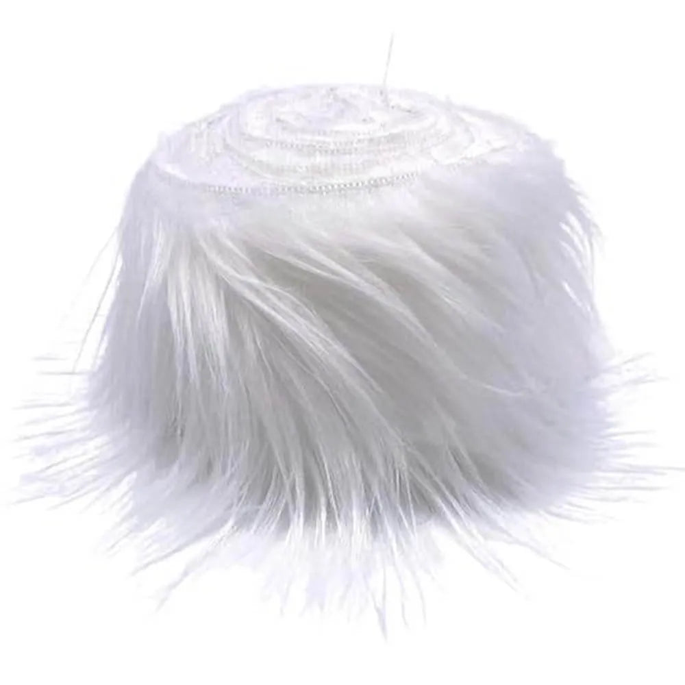 1.5M Faux Fur Ribbon Tape DIY Apparel Sewing Fluffy Trim Trimming Fabric Sewing Plush Fur Stripe Home Christmas Decoration
