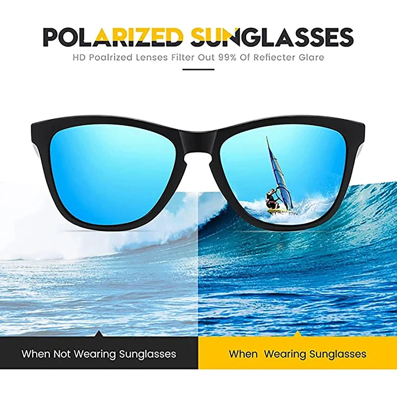 Retro Polarized Sunglasses Clear Night Vision Sunglasses Retro Men Women Brand Designer Sun Glasses UV400