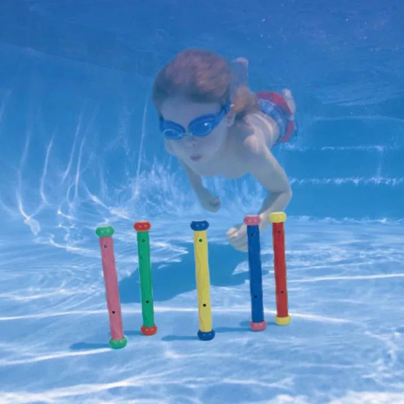 NEW Summer Children Swimming Octopus Pool Diving Toys Water Sports Water Play Toys Diving Stick Gem Underwater Grabbing Toys