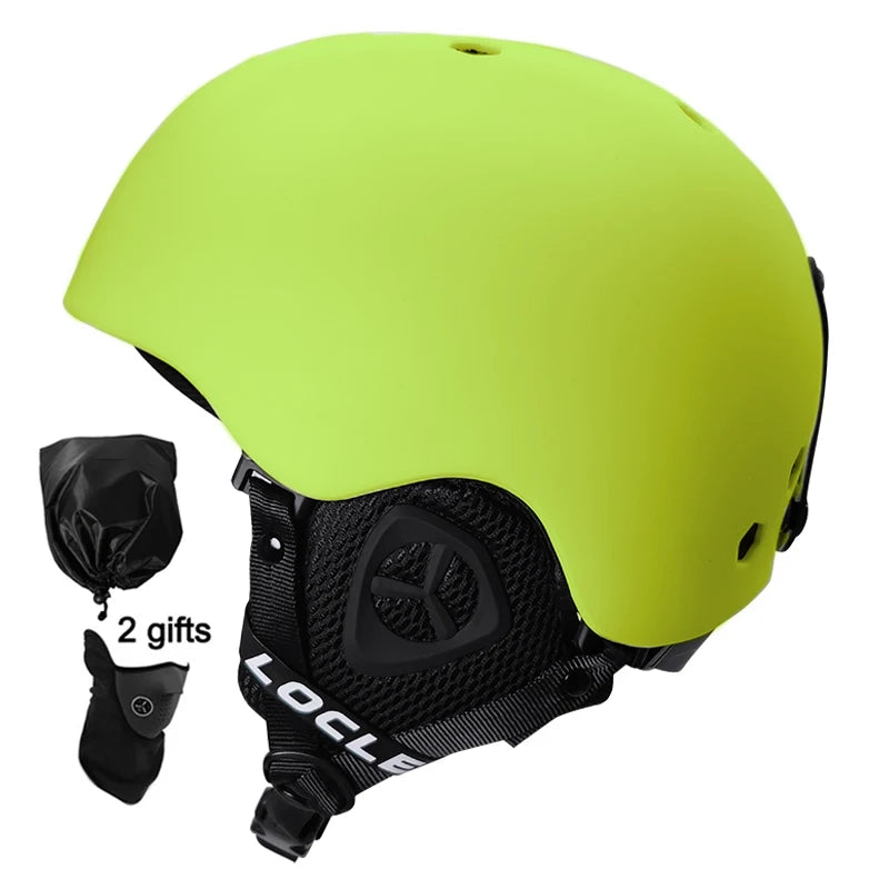 LOCLE Men Skiing Helmet Women Adult and Children Kids Snowboard Skateboard Skiing Equipment Snowmobile Motorcycle Helmets