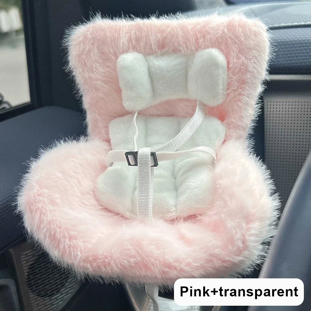 Suitable for 17cm Labubu Cute Doll Cute Car Safety Seat Car Air Outlet Decoration Car Interior Decoration Ornament