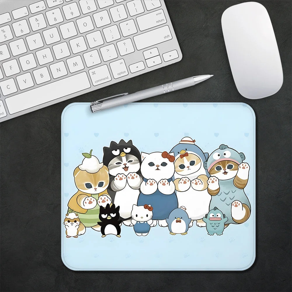 Gaming Mouse Pad XS Small Mousepad for Cute Pusheens Cats PC Gamer Desktop Decoration Office Mouse Mat Deskmat Rug