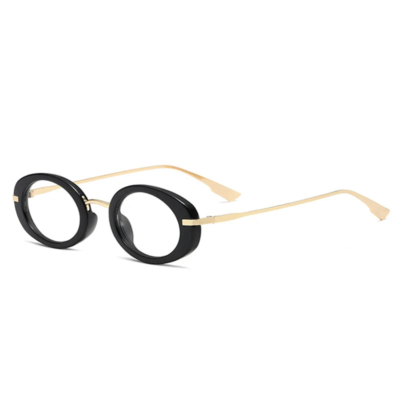 Retro Punk Men Oval Sunglasses Women Fashion Clear Ocean Lens Shades UV400 Men Trending Sun Glasses