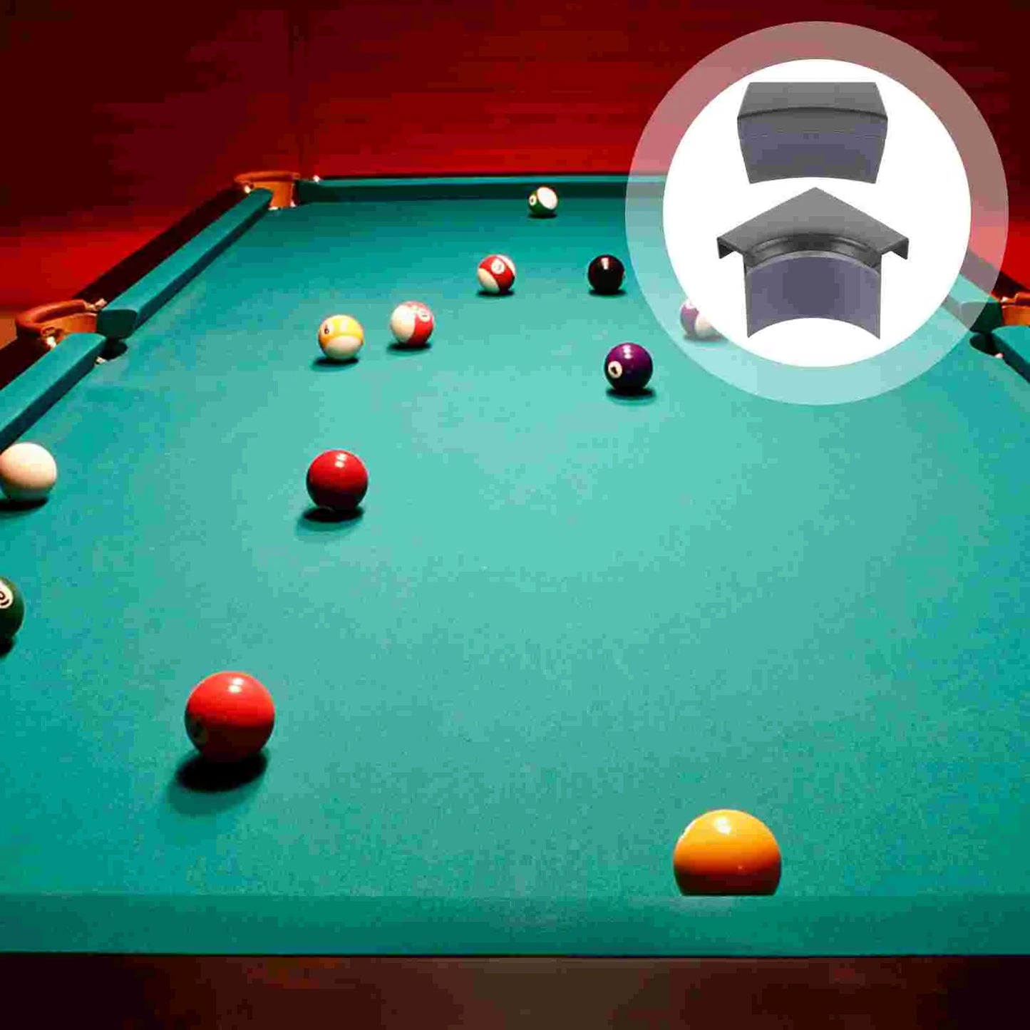 2 Sets Durable Pocket Liners for Pool Table Accessories Kit Billiard Table Hole Liners Replacement Snooker Balls