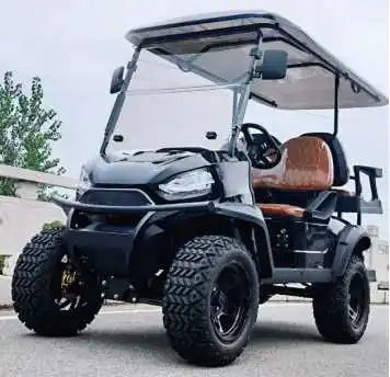 Comfortable Driving Golf Carts Electric Golf Buggy Factory 4+2 Seat Sightseeing Bus Club Cart 6 Seater Electric Golf Cart