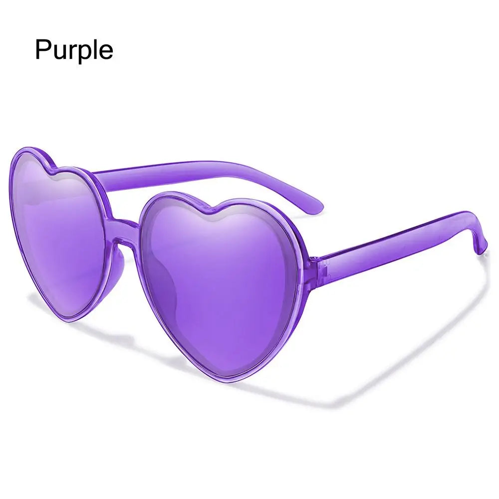 Summer Heart Sunglasses Trendy Heart Shaped Sun Glasses for Women Party Halloween Cosplay Glasses UV400 Protection Eyewear