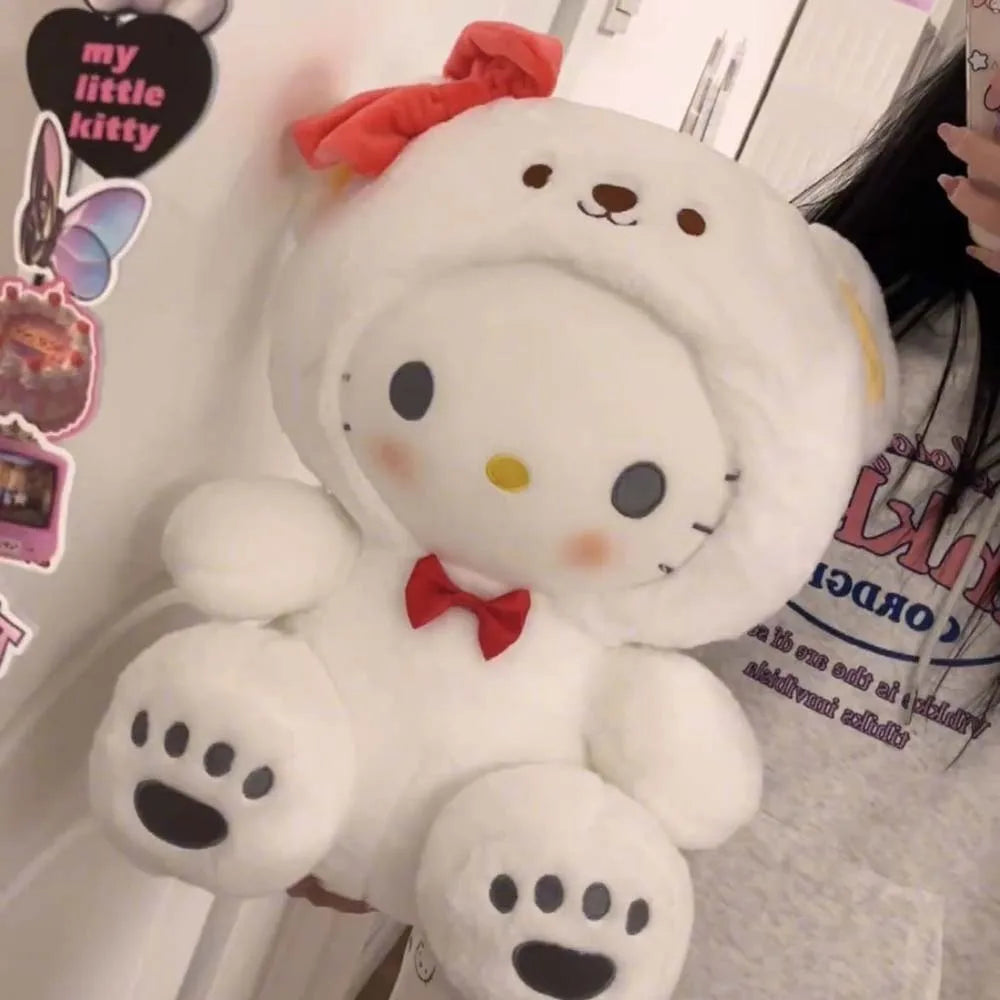25cm Anime Sanrio Plush Doll Toys Kawaii Hello Kitty Kuromi My Melody Cinnamoroll Cartoon Cute Plush Stuffed Toy Kids Gifts