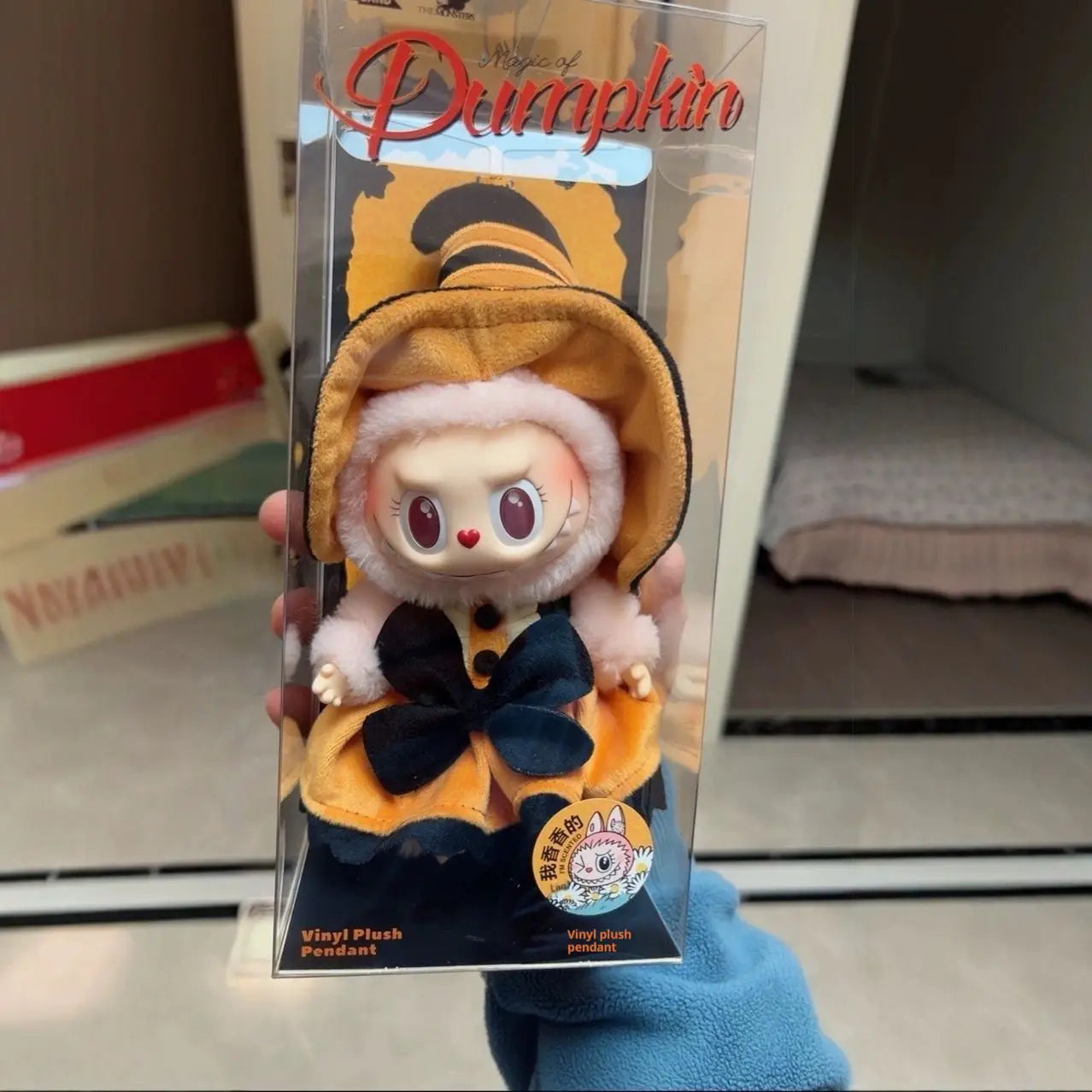 In Stock Labubu Plush Toys SKULLPANDA Mokoko Zimomo Halloween Labubu Keychain Doll Christmas Gift Keyring Kids Toys Replica