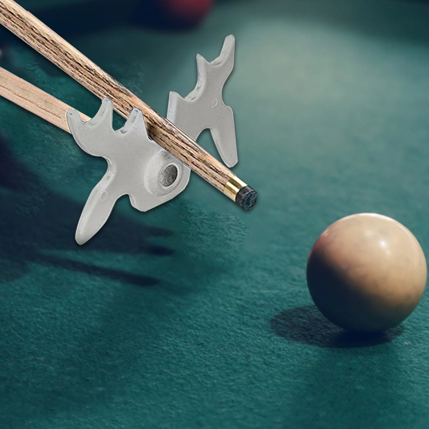 Pool Cue Bridge Head Snooker Billiards Cue Rack Bridge Head Billiards Cross Antlers Rod Holder Accessories