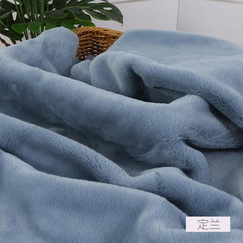 Imitation Rex Rabbit Plush Fabric by Meters for Needlework Clothes Toys Pillowcases Diy Sewing Soft Warm Thick Smooth Fur Cloth