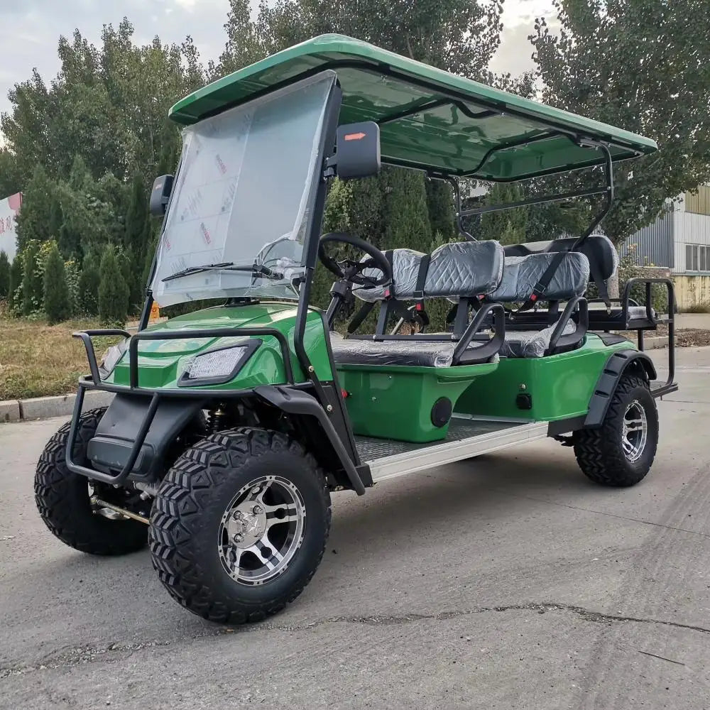 New Style Fashion 6 Seat Sightseeing Bus Club Cart Electric Golf Buggy Hunting Cart Travel Lithium Battery Electric Golf Cart