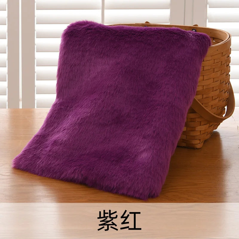 2.5cm Imitation Rabbit Fox Fur Grass Counter Decoration Carpet Clothing Scarf Animal Fur Suit Fabric