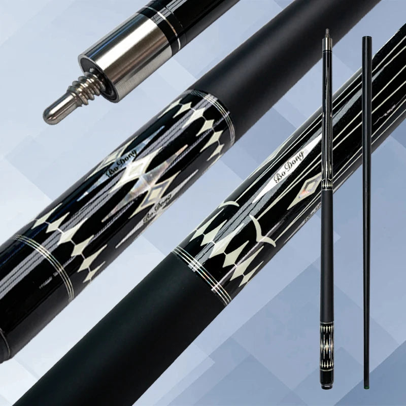 Professional Carbon Fiber Billiards Cue Stick Bag Set 12.5mm Tip Pool Cue Accessories for Carom Billiard Occupation Pool Games