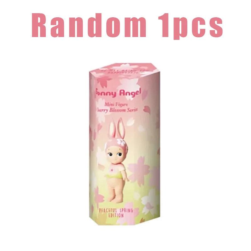 New Sonny Angel Cherry Blossom Series Blind Box Toys Mystery Box Kawaii Lucky Box Cute Doll Decoration Collect Model Couple Gif