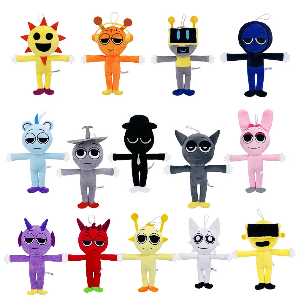 Sprunki Plush Toys Horror Game Toys Cartoon Cute Soft Stuffed Pillow for Kid Birthday Christmas Gift Stuffed Children Dolls