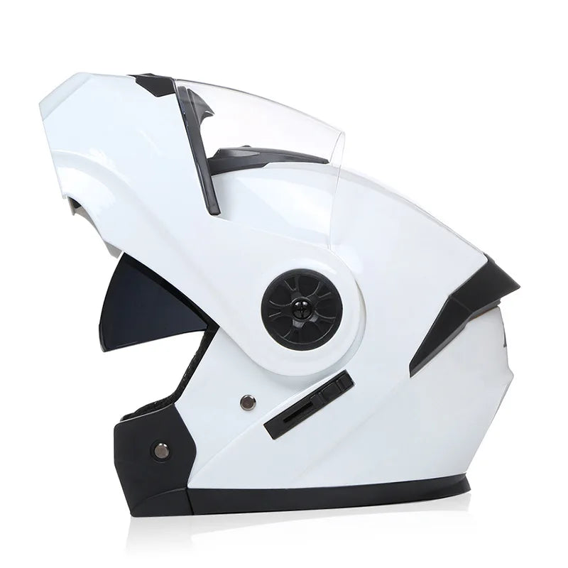 BLD Modular Dual Lens Motorcycle Helmet Safety Downhill Flip Up Helmets Professional Motocross Racing Full Face Casco Moto