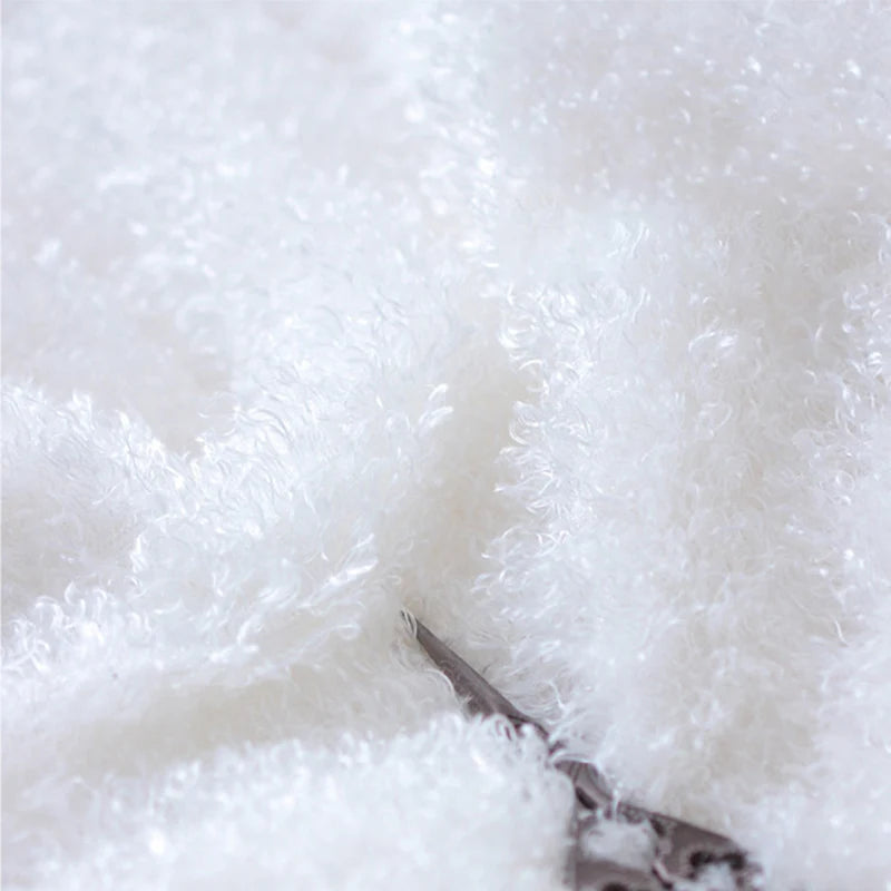 100*160cm Curly Teddy Faux Fur Fabric Furry Fluffy Plush Soft Fleece Fabric Diy Doll Garment Display Background Craft Material