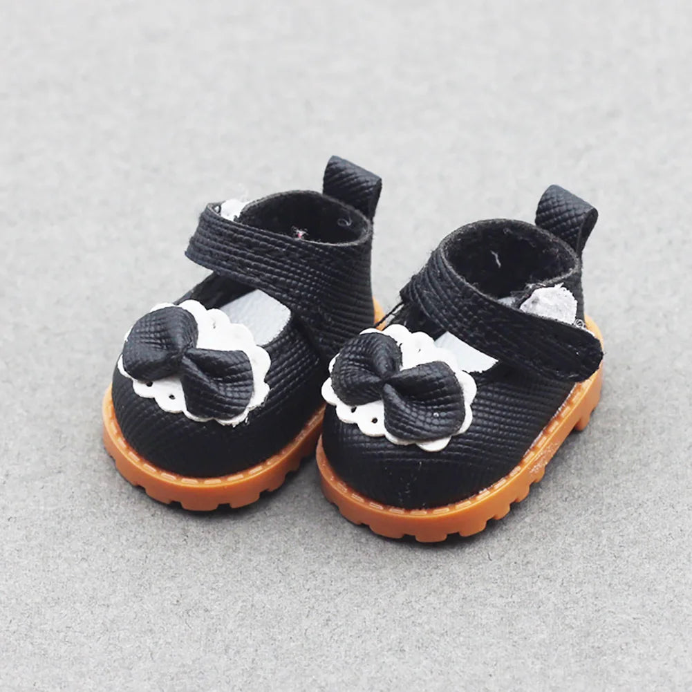 Doll Clothes Outfit Accessories Labubu Clothes Designer Black and White Plaid Dress Set DIY Mini Dolls Clothing Girl Gift