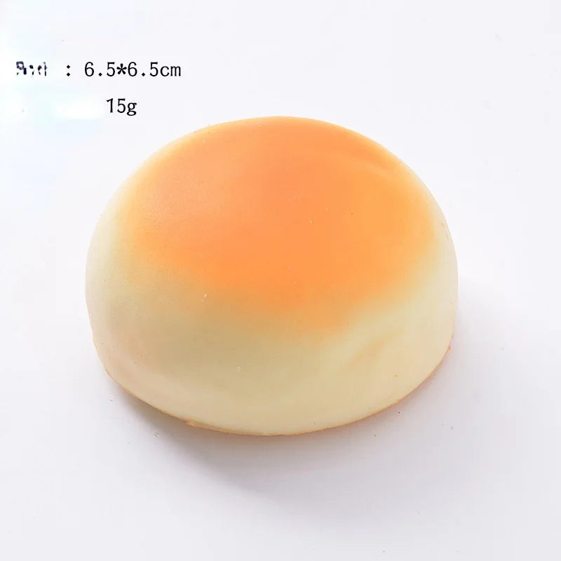 Creative Simulation Bread Toast Donuts Squeeze Stress Relief Toys Spoof Artificial Bread Simulation Food Desktop Decoration