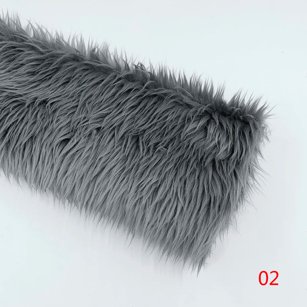 3cm Pile Length Artificial Plush Fox Fur Fabric for Making Cotton Doll Hair 40x45cm Falling Water Plush Fabric Sewing Material