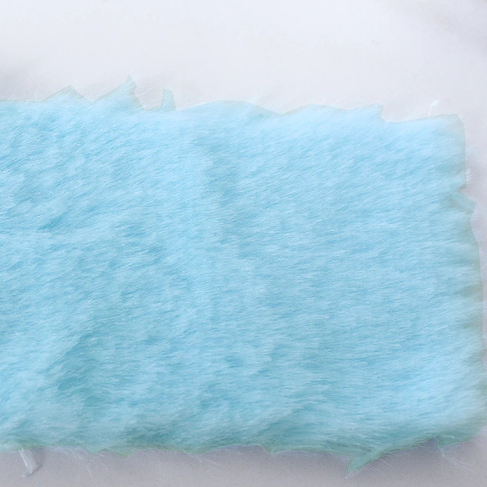 7MM Plush Fabric Fabric Pure Color Solf Atrtificial Rabbit Fur Doll Clothing Pillow DIY Decoration Material