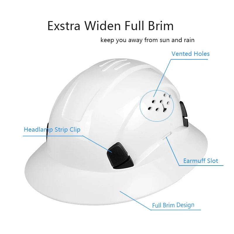 Construction Hard Hat Safety Helmet With Goggles Protective Working Rescue Cap Riding Helmet Rescue Climbing Helmets