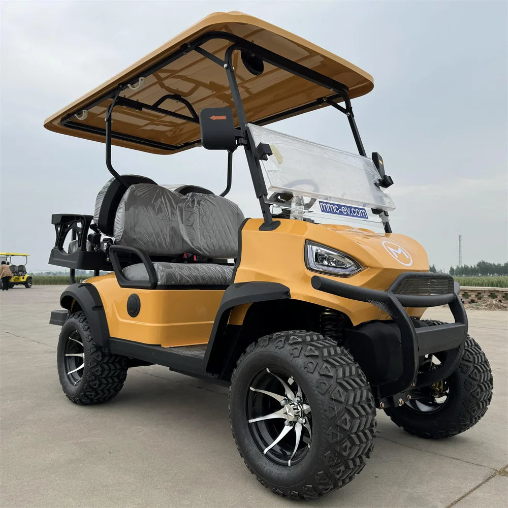 New Design 4 Seater 60V 72V Lithium Battery Golf Carts New Arrival Red Golf Carts 4KW 5KW 7.5 KW AC Motor Electric Golf Carts