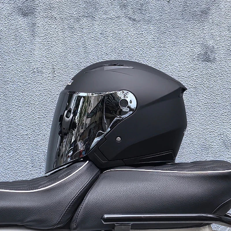 Genuine JieKai Motorcycle Helmet Unisex Scooter Motos Helmets Casco Capacete With Dual Lens