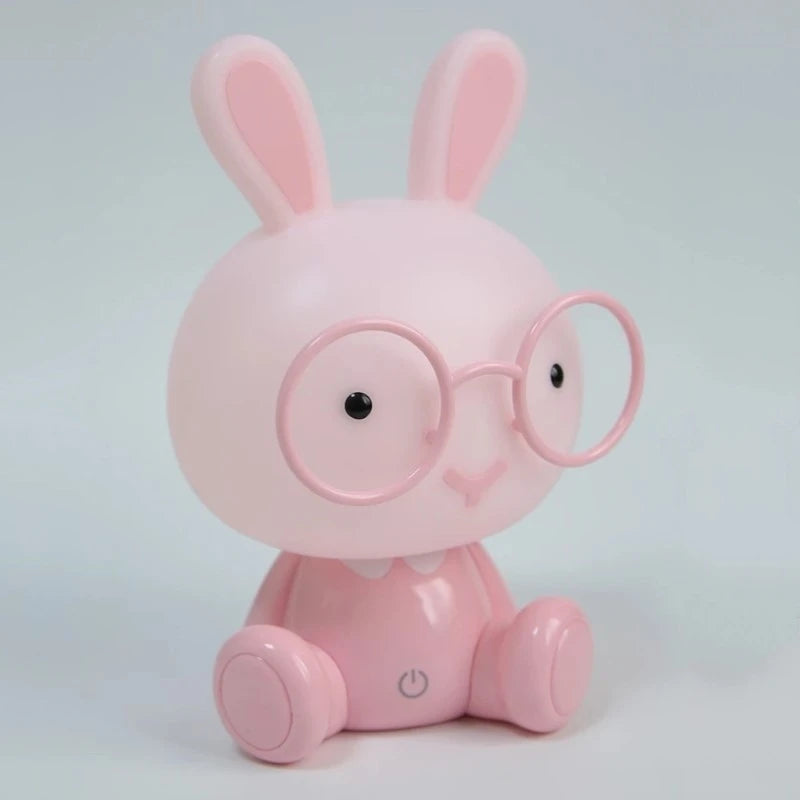Modern Cartoon Night Light Led Baby Kids Room Lights Decor Rabbit Led USB Floor Lamps Bedroom Lamp Touch Switch Decor Luminaire