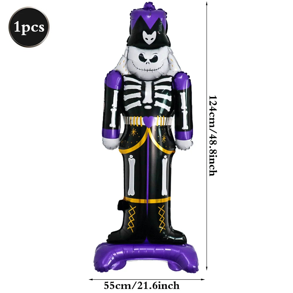 Halloween Decoration Balloons Large Witch Ghost Grim Reaper Tombstone Pumpkin Inflatable Foil Balloon Halloween Party Supplies