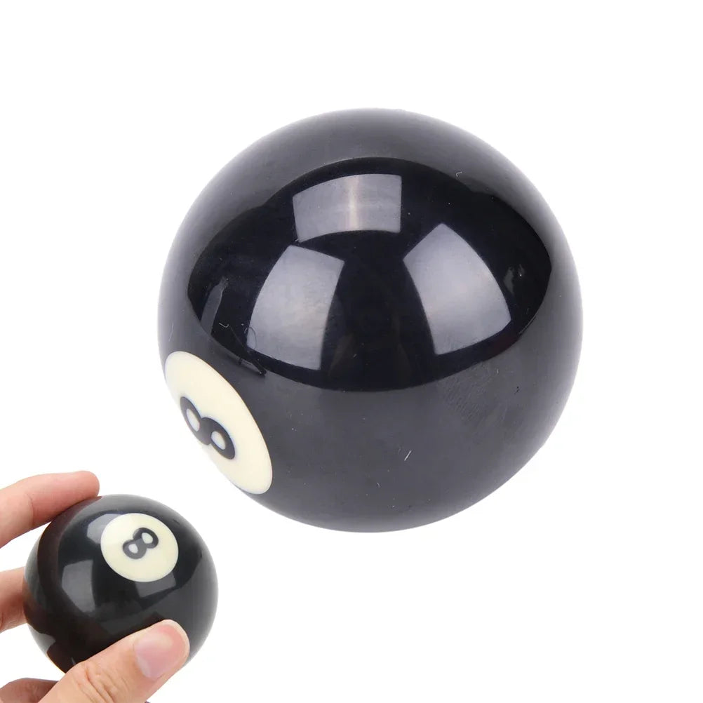 1pc Billiard Cue Ball 52.5/57.2 Mm Standard /Crystal Black 8 Ball Snooker Training Replacement Practice Billiard Made of Resin