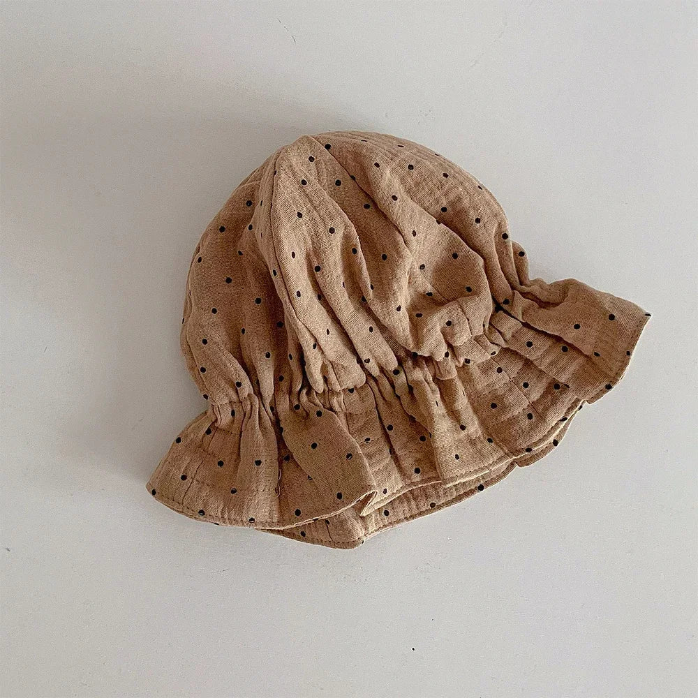 Korea Style Baby Hat Summer Newborn Baby Bucket Hat Kids Sun Hats Kids Cap Children Panama Cap Outdoor Travel Beach Cap 1PC