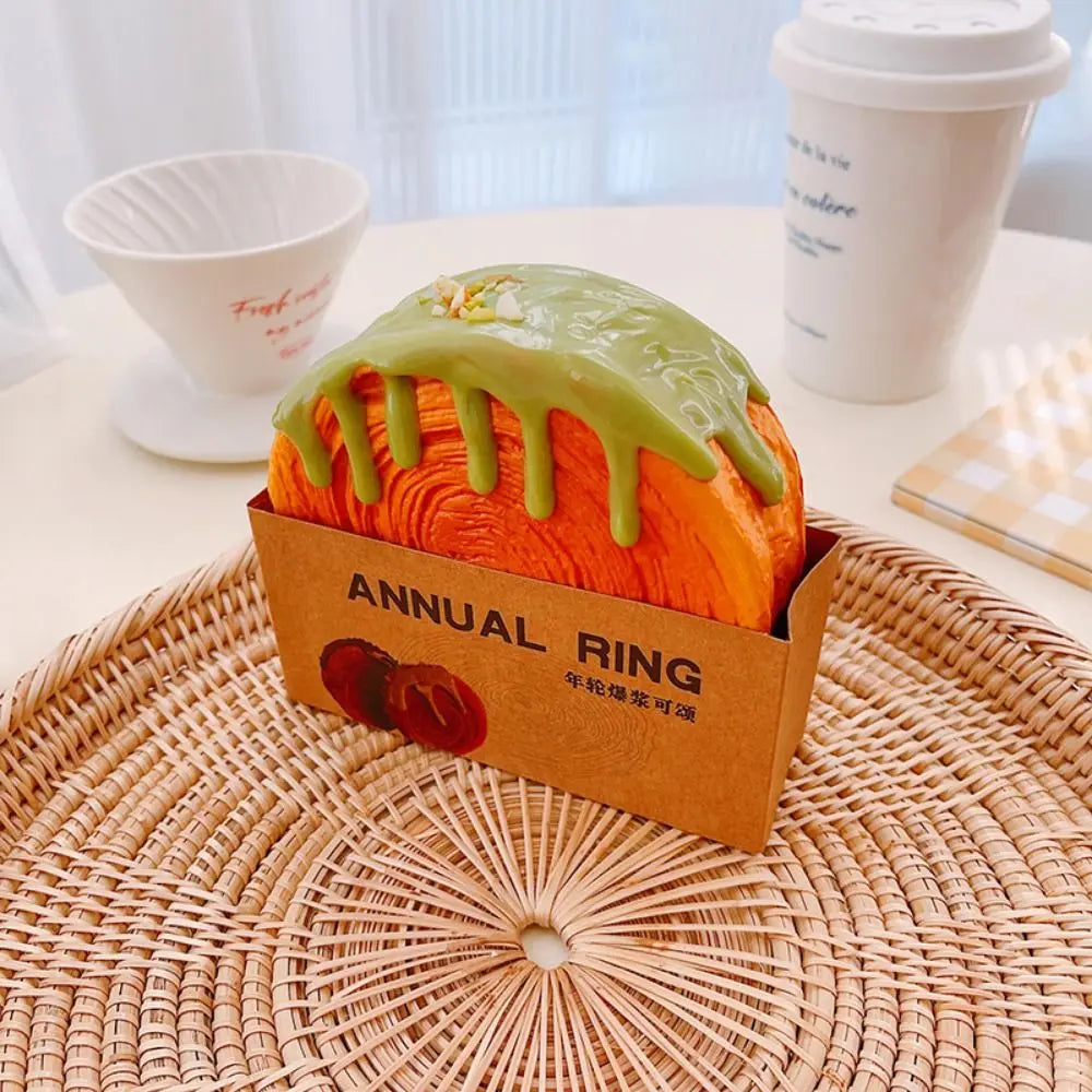 Ins Bread Bread Slow Rebound Toy Donuts Cake Squeeze Dessert Toy Creative Simulation Food Puff Slow Rebound Toy Kids Gift