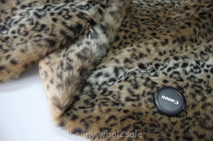 Long Pile Leopard Print Fur Fabric ,Cushion Faux Fur Fabric Yard 150*50cm/Piece Free Shipping
