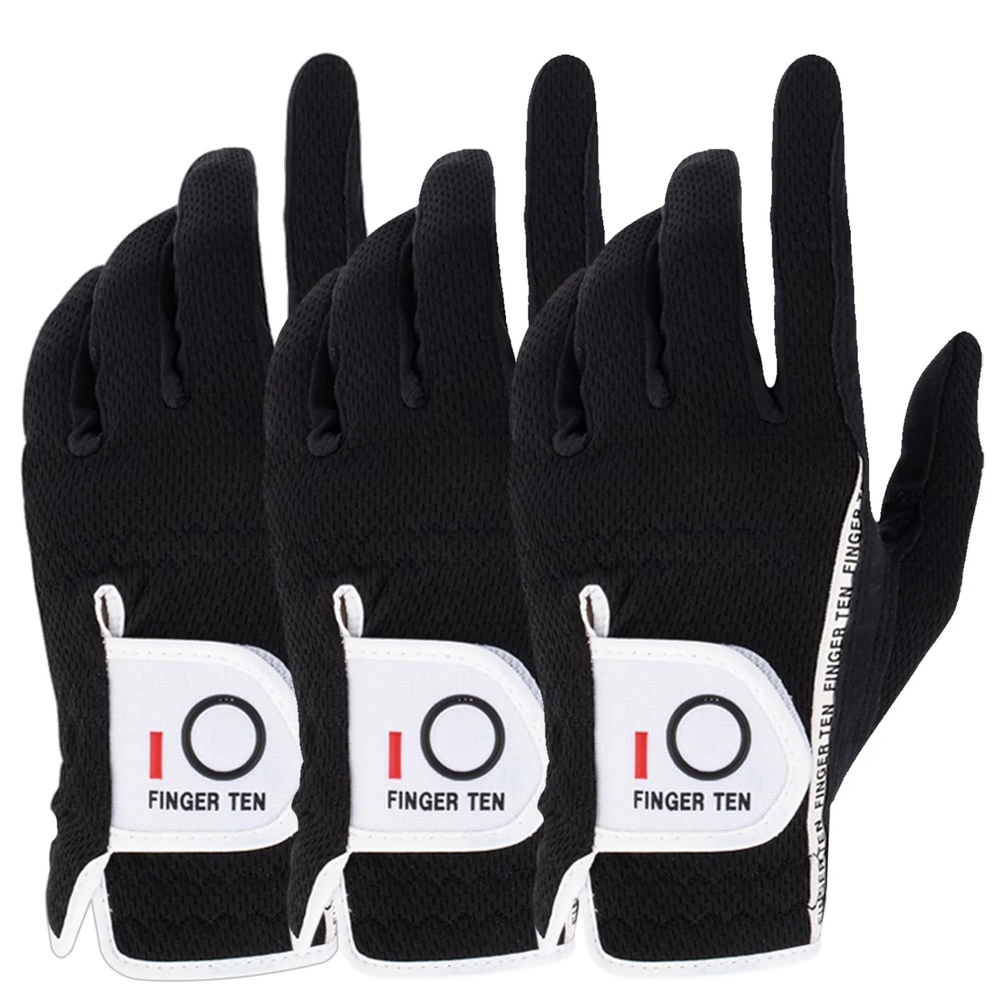 3 Pack Breathable Great Grip Golf Rain Gloves Men Left Right Hand All Weather Grip Black Grey Green S M ML L XL