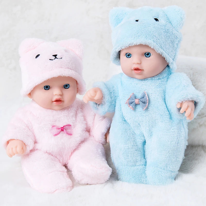 Simulated Baby Doll Cute Bear Plush Clothes 20CM Reborn Doll Girl Gift