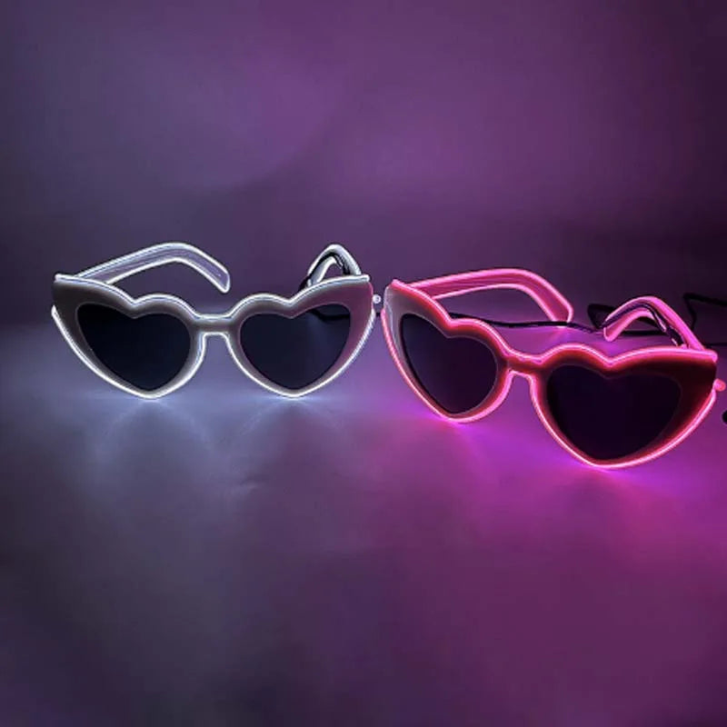 LED Just Married Glasses Wedding Party Bridal Shower Bride to Be Gift Wedding Decorations for Ceremony Light Married Sunglasses