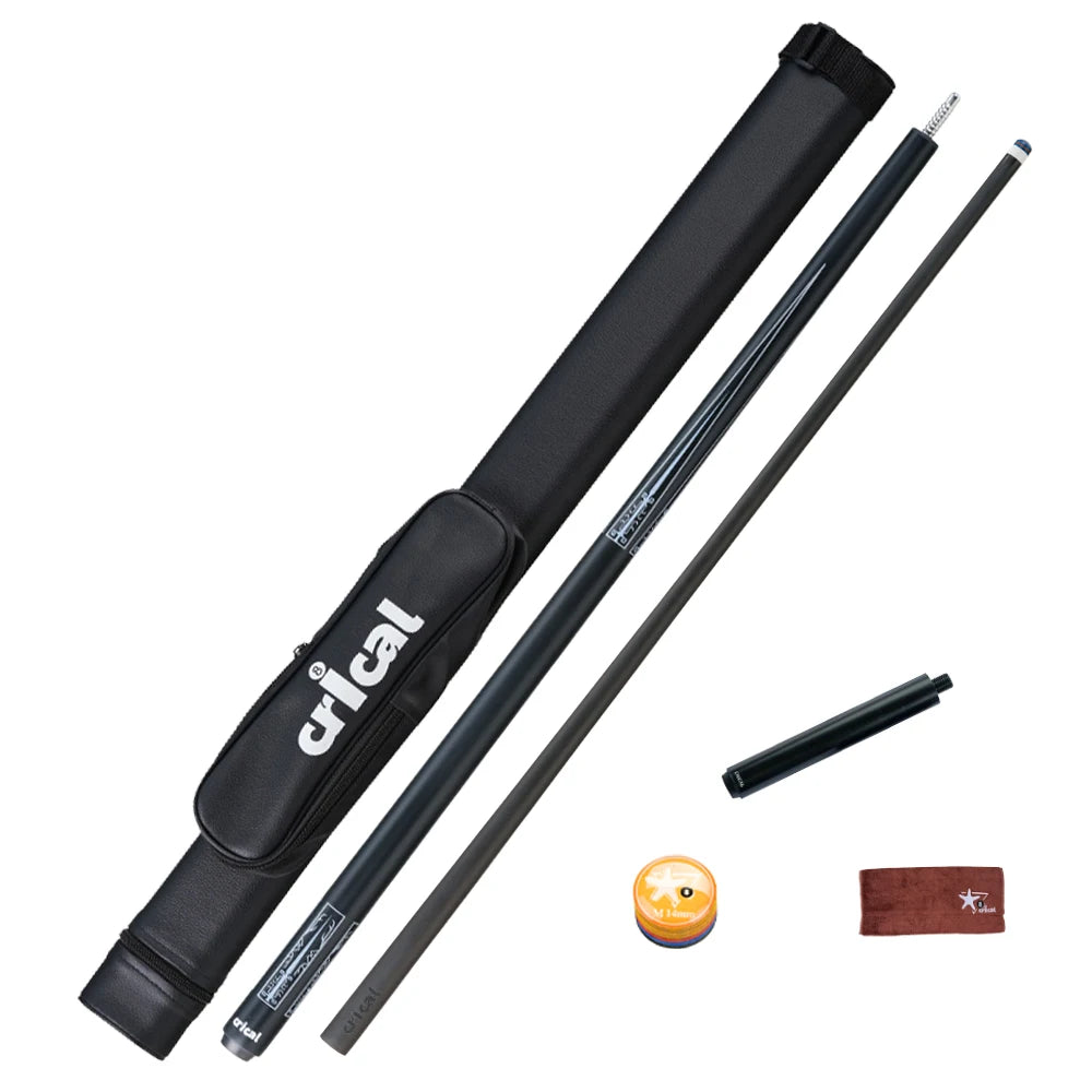 CRICAL Carbon Fiber Pool Cue Stick Billiard Cue Sticks Professional Low Deflection Pool Sticks With 12.5mm Tip and Radial Joint
