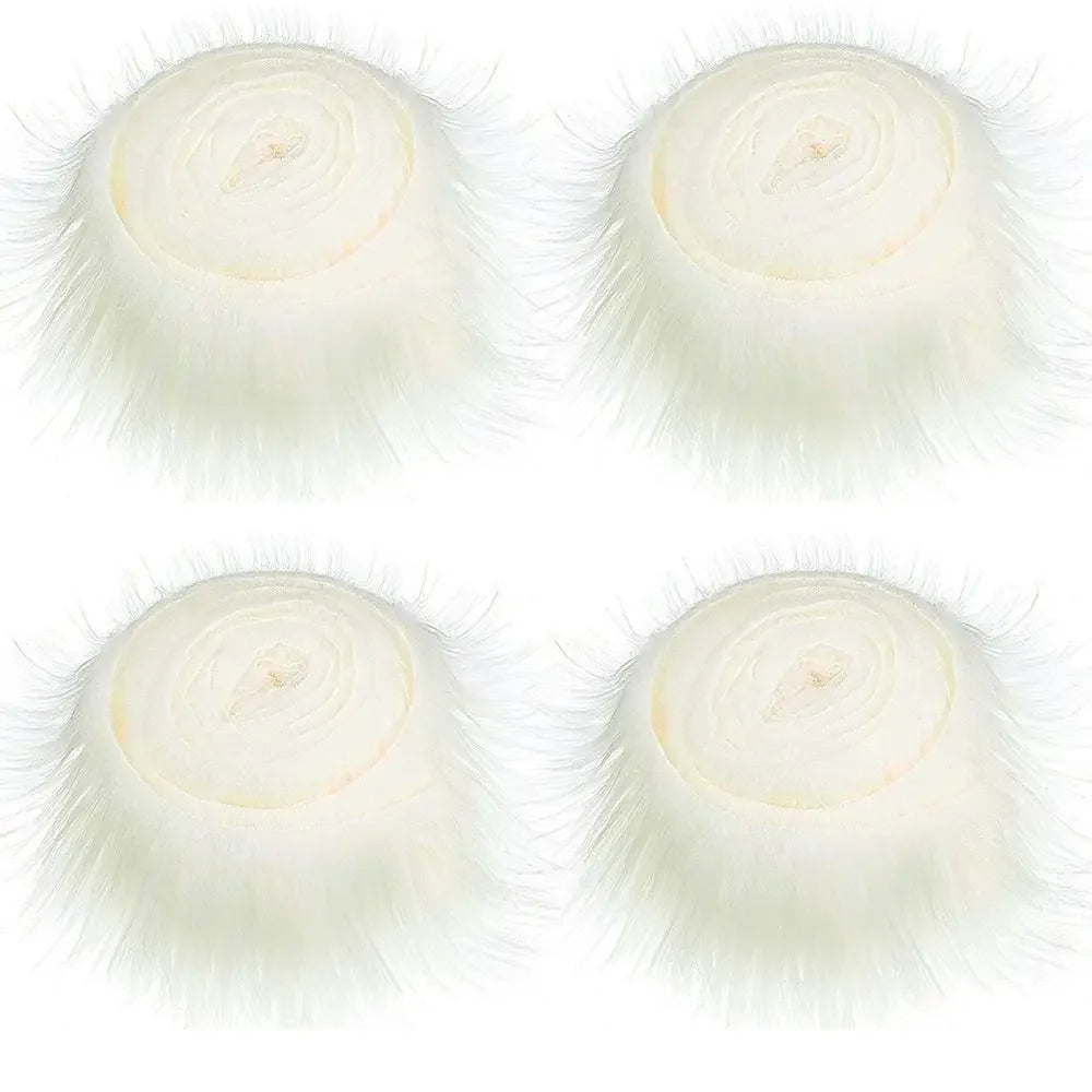 1.5M Faux Fur Ribbon Tapes Trim Fabric Roll Plush Fur Stripe Long Plush Fur Fabric Fluffy Trimming for Winter Costume DIY Crafts