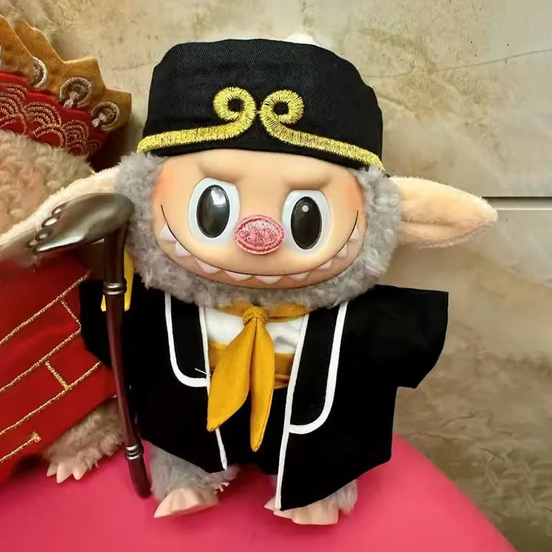 17cm Doll Clothes for Labubu Cosplay Journey to West Character Costumes Tang Monk Porky Pig Monkey King Clothes Doll Accessories
