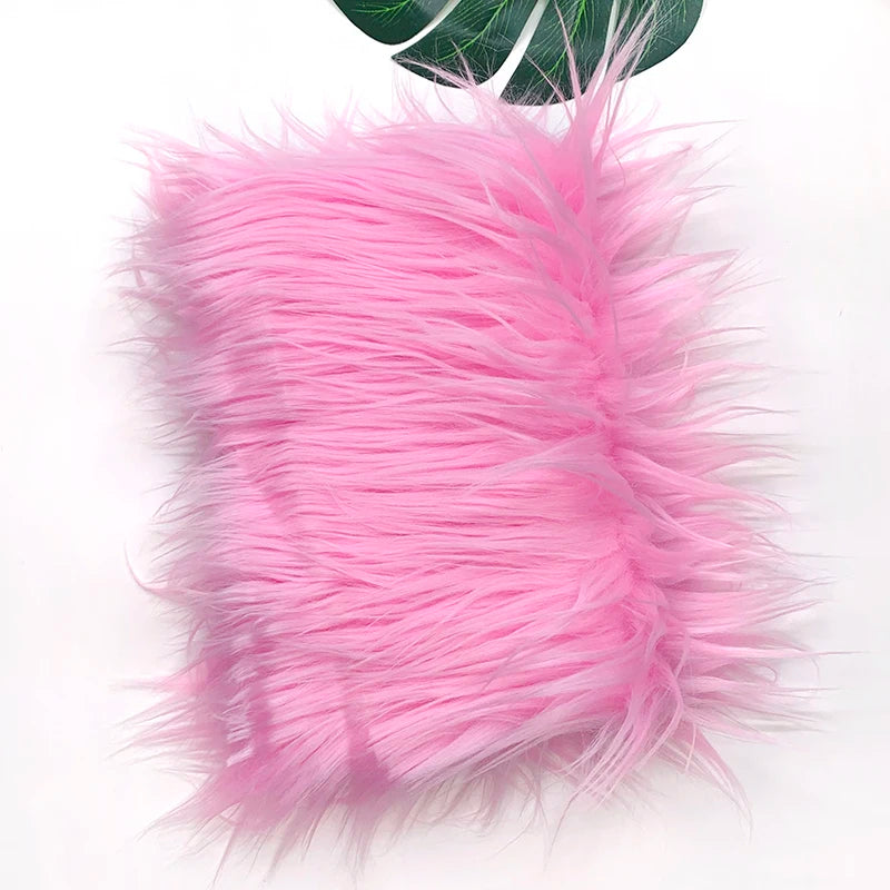 Faux Fur Fabric 46 Colors 160x50cm 8cm Soft Long Plush Handmade Doll/Clothing Shaggy Fabric