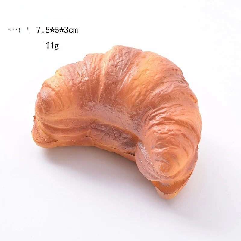 Creative Simulation Bread Toast Donuts Squeeze Stress Relief Toys Spoof Artificial Bread Simulation Food Desktop Decoration