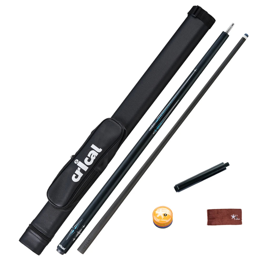 CRICAL Carbon Fiber Pool Cue Stick Billiard Cue Sticks Professional Low Deflection Pool Sticks With 12.5mm Tip and Radial Joint