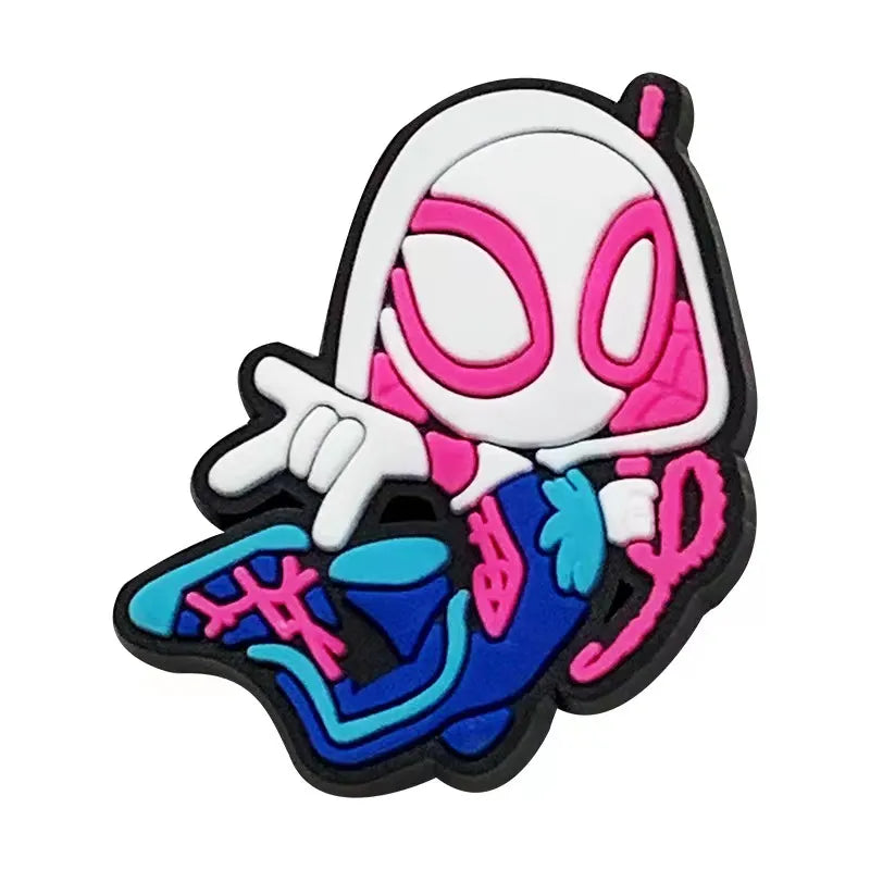 Cute Disney Marvel Superhero PVC Shoes Charms Cute Cartoon DIY Sandals Accessories for Clogs Decorations Boy Kids Gift