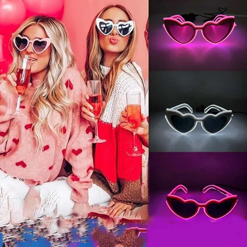 LED Just Married Glasses Wedding Party Bridal Shower Bride to Be Gift Wedding Decorations for Ceremony Light Married Sunglasses