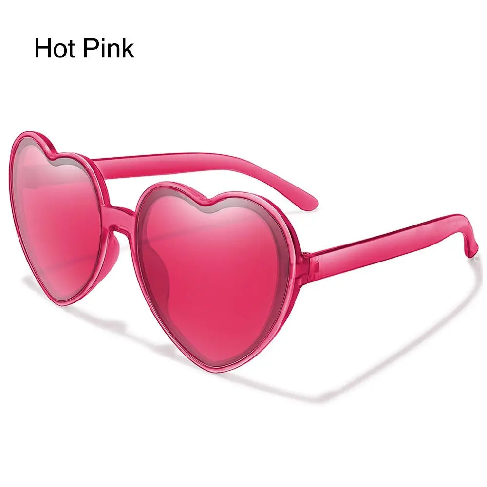 Summer Heart Sunglasses Trendy Heart Shaped Sun Glasses for Women Party Halloween Cosplay Glasses UV400 Protection Eyewear