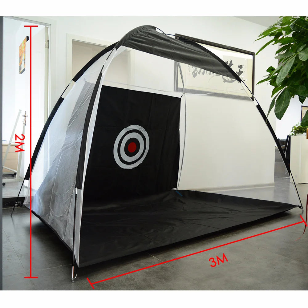 Foldable Golf Practice Net Indoor Outdoor Tent Garden Grassland Golf Hitting Cage Training Aid Trainer Golf Sports Equipment