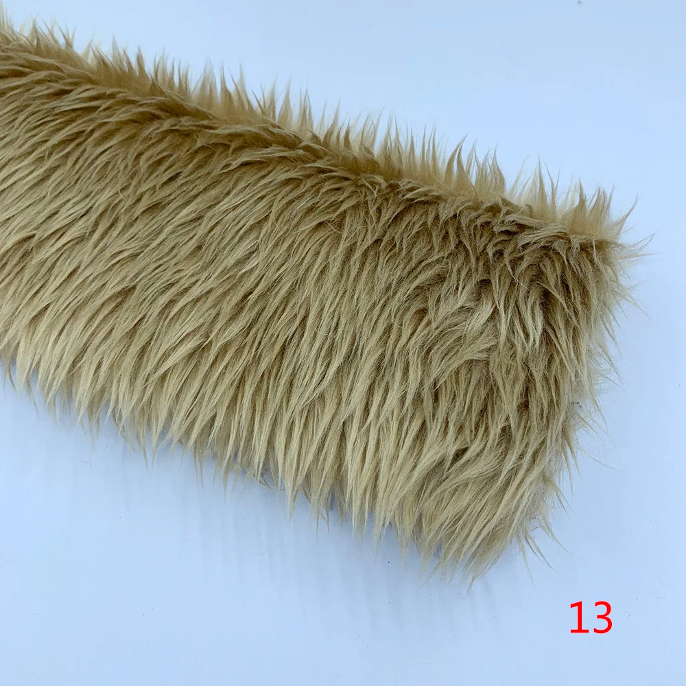 3cm Pile Length Artificial Plush Fox Fur Fabric for Making Cotton Doll Hair 40x45cm Falling Water Plush Fabric Sewing Material